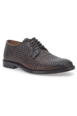 Uomo PITTARELLO CLASS Scarpe Stringate Marroni In Vera Pelle 2