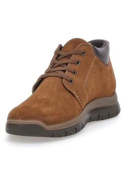 Uomo IMAC Scarpe stringate marroni mid-cut in pelle con collarino imbottito 85256030252017