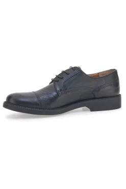 Uomo PITTARELLO Scarpe Stringate Nere di Lavorazione Artigianale 320