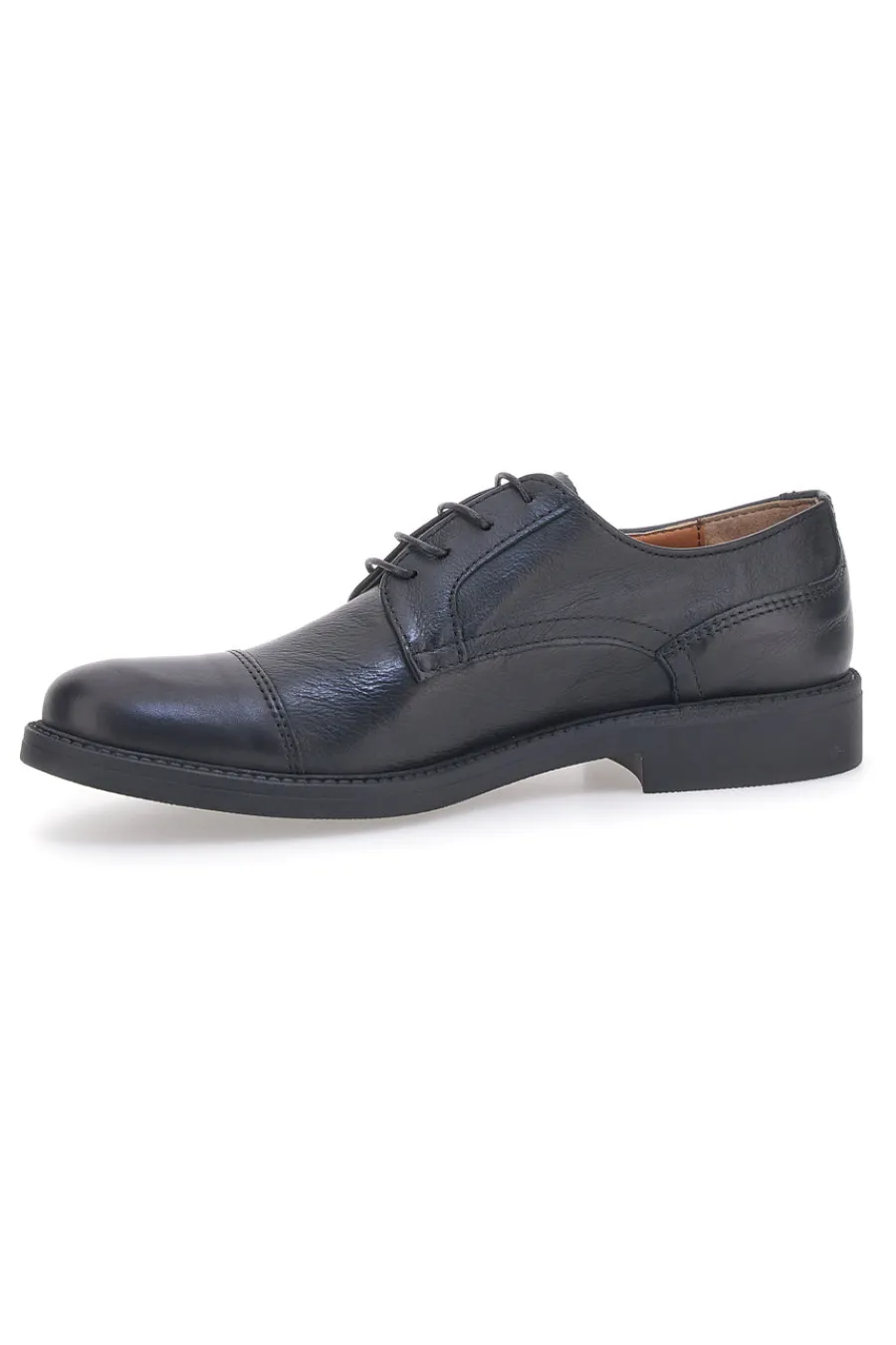 Uomo PITTARELLO Scarpe Stringate Nere di Lavorazione Artigianale 320