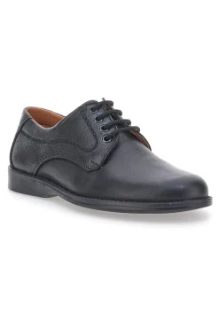 Uomo JERPOINT Scarpe Stringate Nere In Nabuk Made In Italy 1