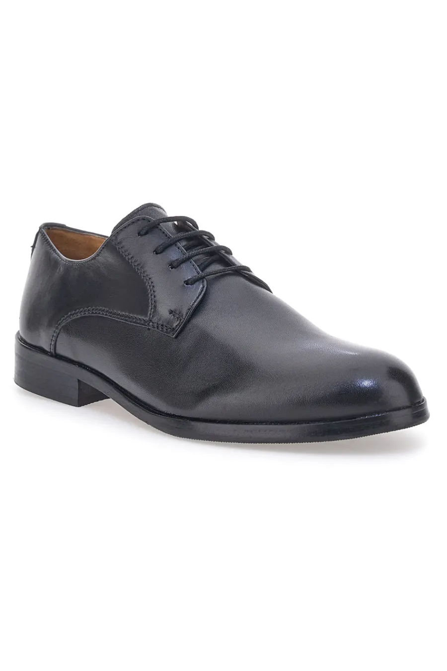 Uomo PITTARELLO CLASS Scarpe Stringate Nere In Vera Pelle 330