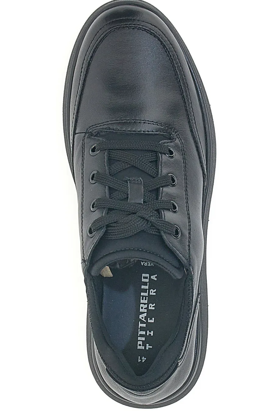 Uomo PITTARELLO Scarpe Stringate Nere in Vera Pelle con Soletta Memory Foam TIERRA 22105792
