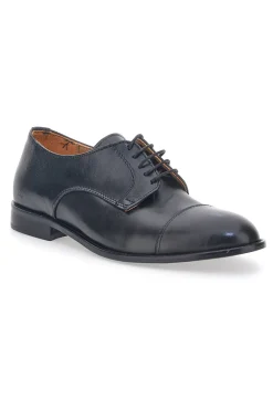 Uomo PITTARELLO Scarpe Stringate Nere In Vera Pelle Made In Italy 3