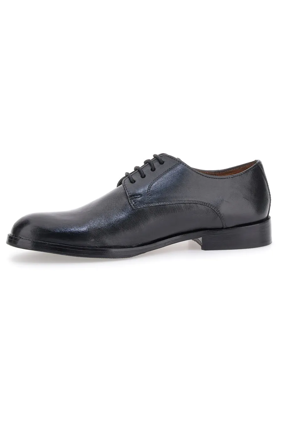 Uomo CLAREMORRIS Scarpe Stringate Nere In Vera Pelle 565