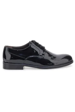 Uomo PITTARELLO Scarpe stringate nere in vernice lucida 600