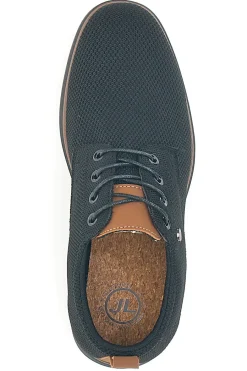 Uomo JOHES LAND Scarpe Stringate Nere 1205