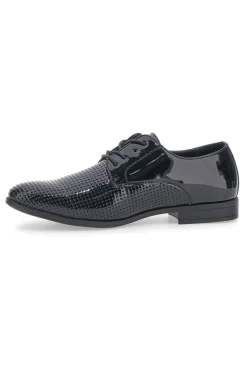 Uomo LONGFORD Scarpe Stringate Nere 20853
