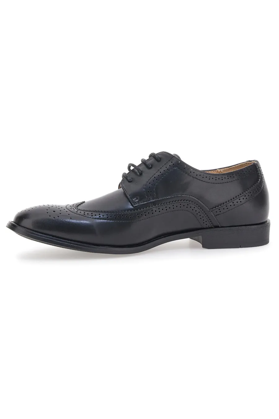 Uomo LONGFORD Scarpe Stringate Nere 22612