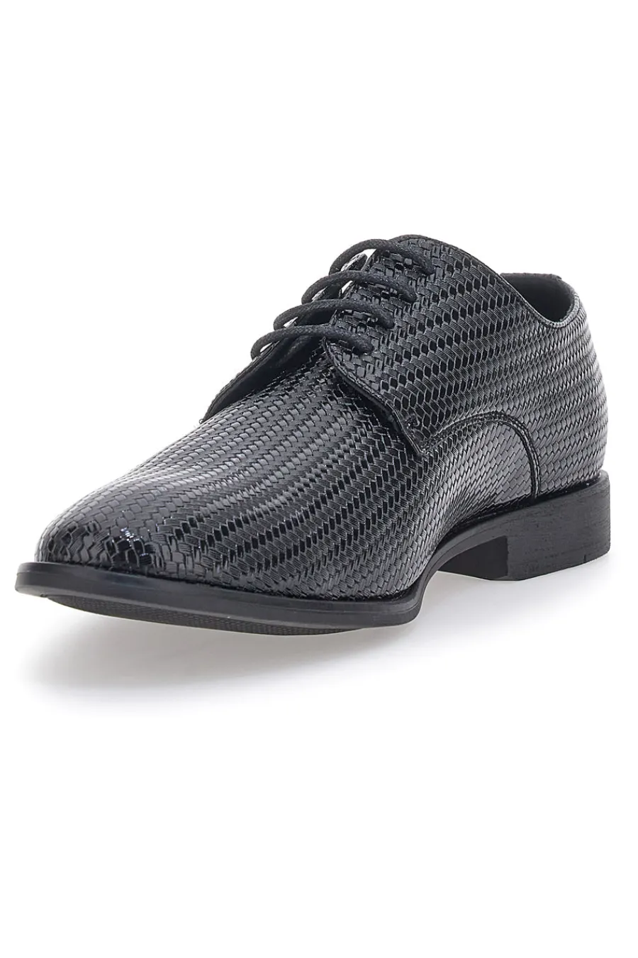 Uomo LONGFORD Scarpe Stringate Nere 22617