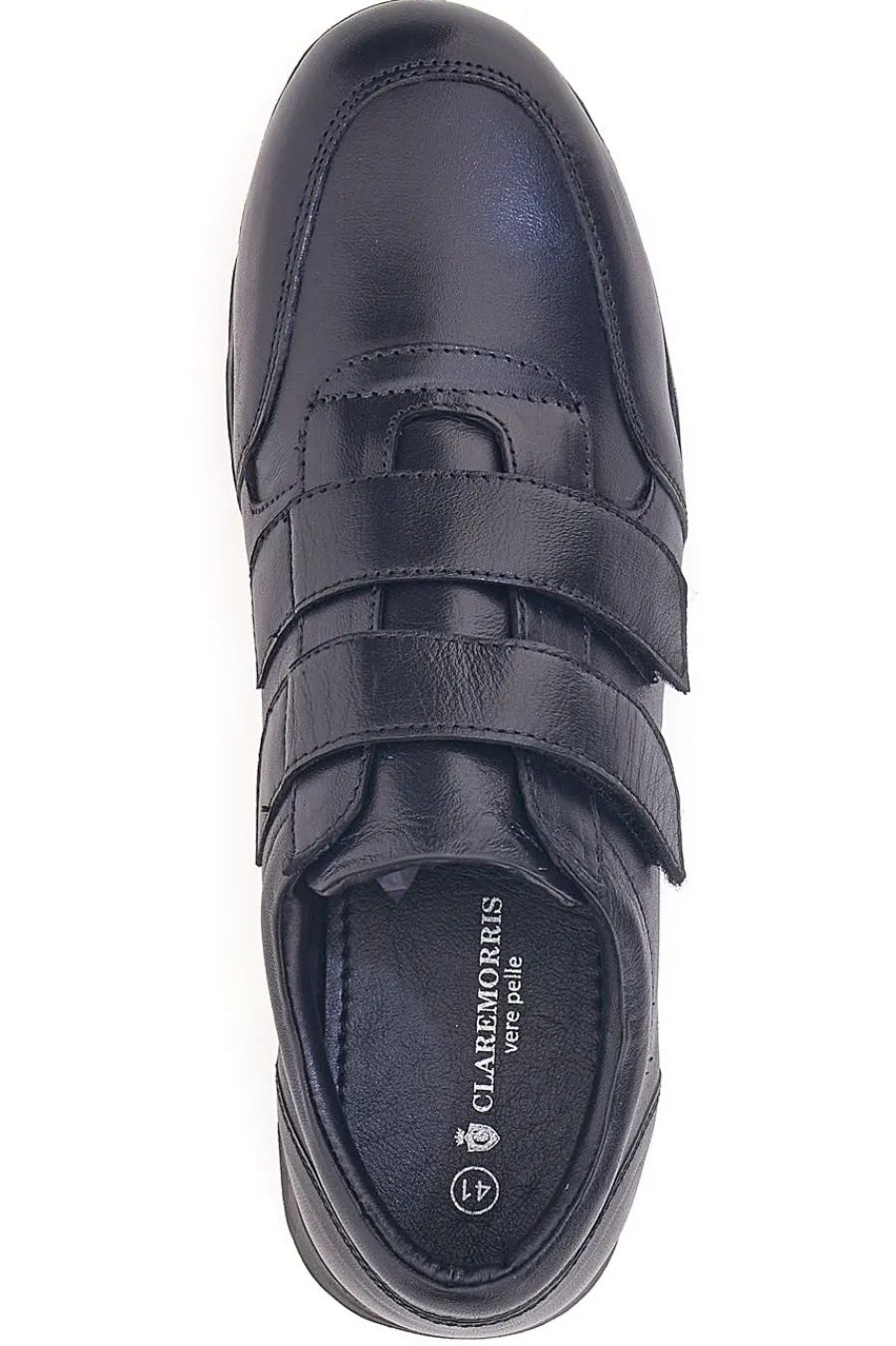Uomo CLAREMORRIS Scarpe Stringate nere sportive con chiusura a strappo 8ADAM