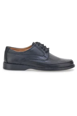Uomo LONGFORD Scarpe Stringate Nere Vera Pelle 2