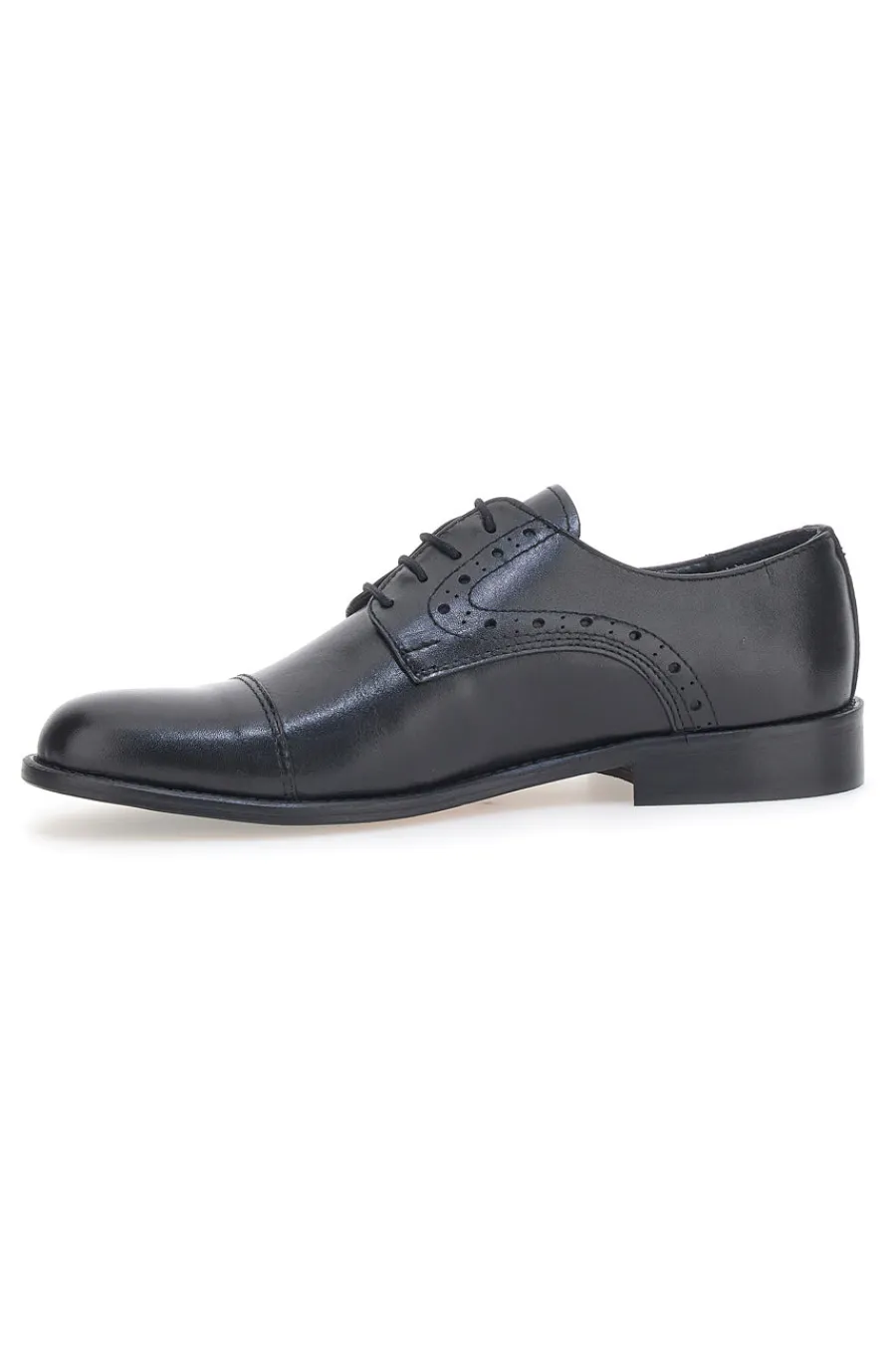 Uomo PITTARELLO Scarpe Stringate 7715 Nere Vera Pelle