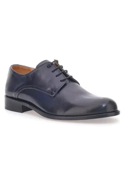 Uomo PITTARELLO PLUS Scarpe Stringate Vera Pelle Blu 623