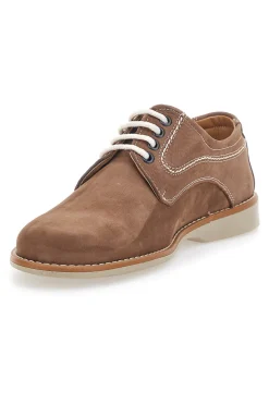 Uomo LONGFORD Scarpe Stringate Vera Pelle Cognac 1