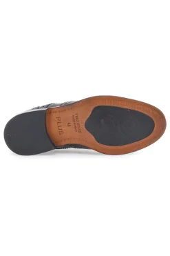 Uomo PITTARELLO PLUS Scarpe Stringate Vera Pelle Nera 610