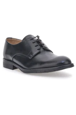 Uomo PITTARELLO Scarpe Stringate Vera Pelle Nere 6051