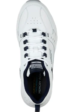 Uomo SKECHERS Scarpe trekking bianche e blu con Memory Foam Oak Canyon Redwick