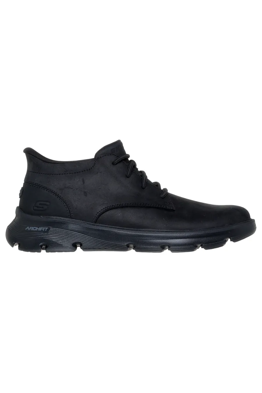 Uomo SKECHERS Scarponcini neri in materiale tecnico con soletta Arch Fit Garza Ridley
