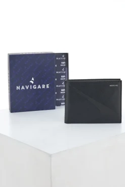 NAVIGARE Schlanke e Geldbörse aus echtem Leder PF-840