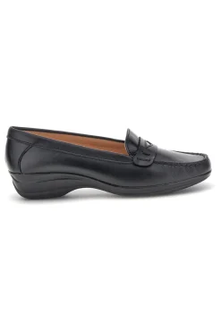 PITTARELLO FOCUS Schwarz Echtleder Mokassins 8160 NERO Discount