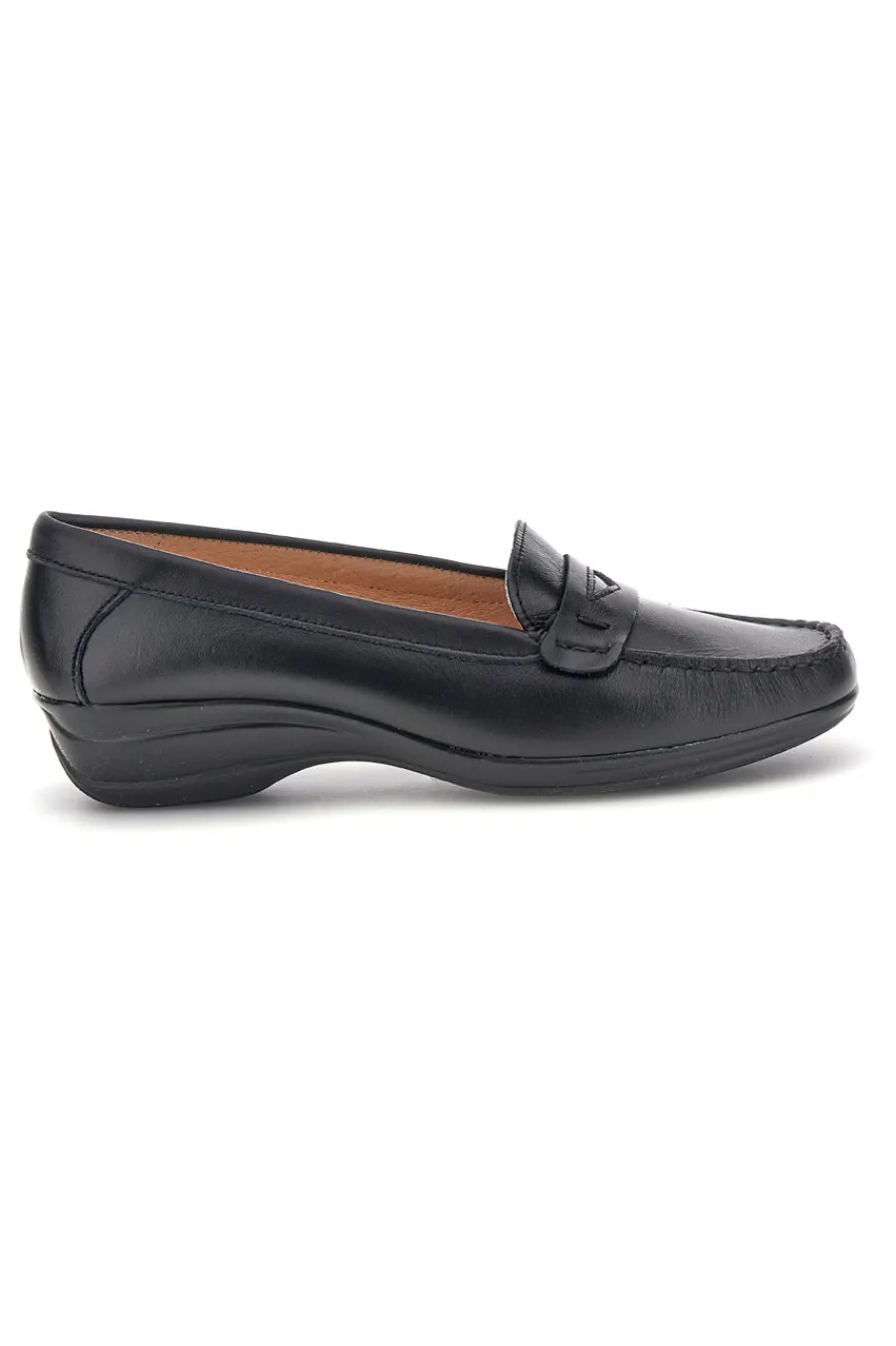 PITTARELLO FOCUS Schwarz Echtleder Mokassins 8160 NERO Discount