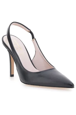 PITTARELLO GLAM Schwarze Damen Slingback Pumps NERO New