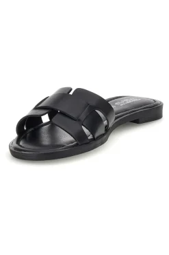 PITTARELLO SUN Schwarze Hausschuhe mit geflochtenen Riemen Pittarello Sonne TIMA6 NERO Sale