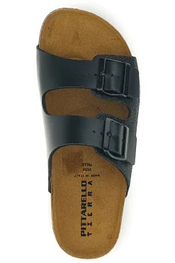 Donna PITTARELLO TIERRA Schwarze Hausschuhe mit Glitzer 3A20630SR