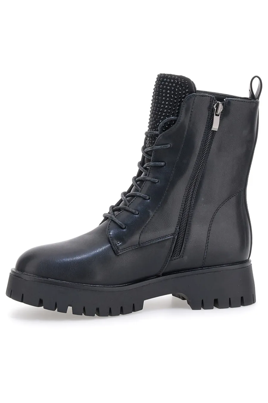 Donna ENERGY e Kampfstiefel mit Reißverschluss und hellen 265-Fronten