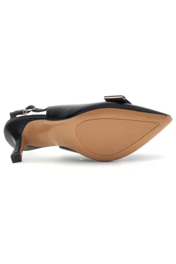 FERRE' Schwarze Pumps mit Riemen und Metallic-Detail Ferre F030 NERO Online