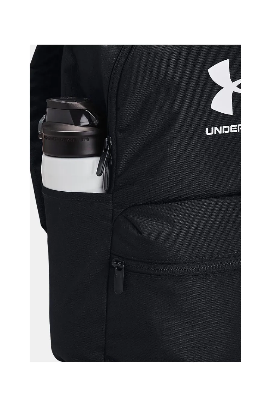Donna UNDER ARMOUR Schwarzer Rucksack mit weißem Logo 1380476-002