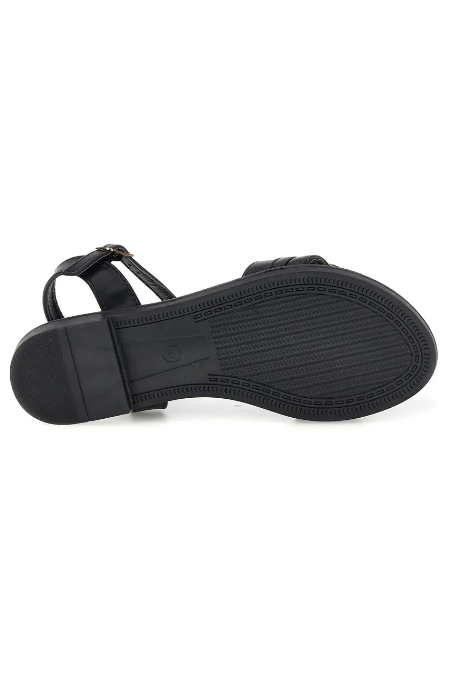 MON DIEU Schwarze Sandalen mit Zierkette PRE54 NERO Outlet