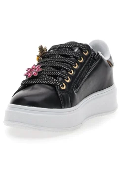 GRAZIE e Sneakers mit Blumenapplikationen an den Schnürsenkeln Girl 153917
