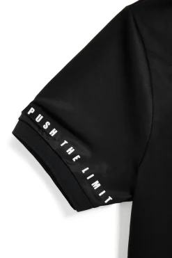 Uomo NO LIMITS Schwarzes Poyester-Pooshirt APS003S26