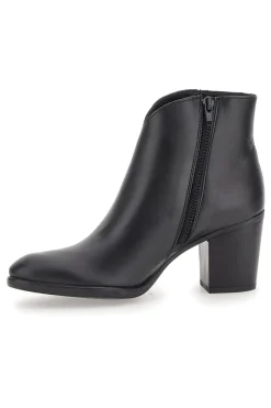 PITTARELLO GLAM e Stiefeletten aus echtem Leder mit Blockabsatz 45660 SCHWARZ Hot