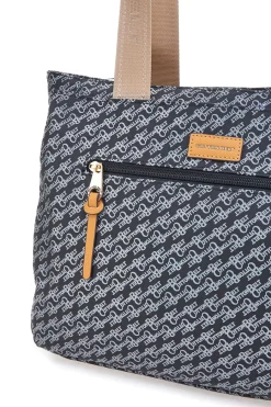 Donna COTTON BELT e Tasche mit Monogramm-Print und Stoffgriffen K19038B001