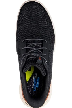 Uomo SKECHERS Schwarz Mesh Slip-on Schuhe Sterling ramone