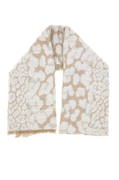 GMV Sciarpa beige con fantasia animalier Gianmarco Venturi CLASS 65470