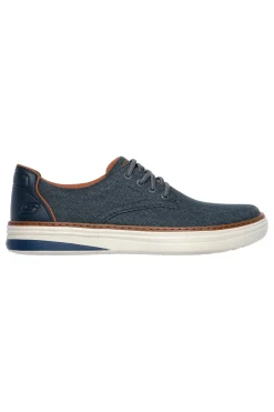 Uomo SKECHERS Hyland Ratner blau Leinwand Turnschuhe