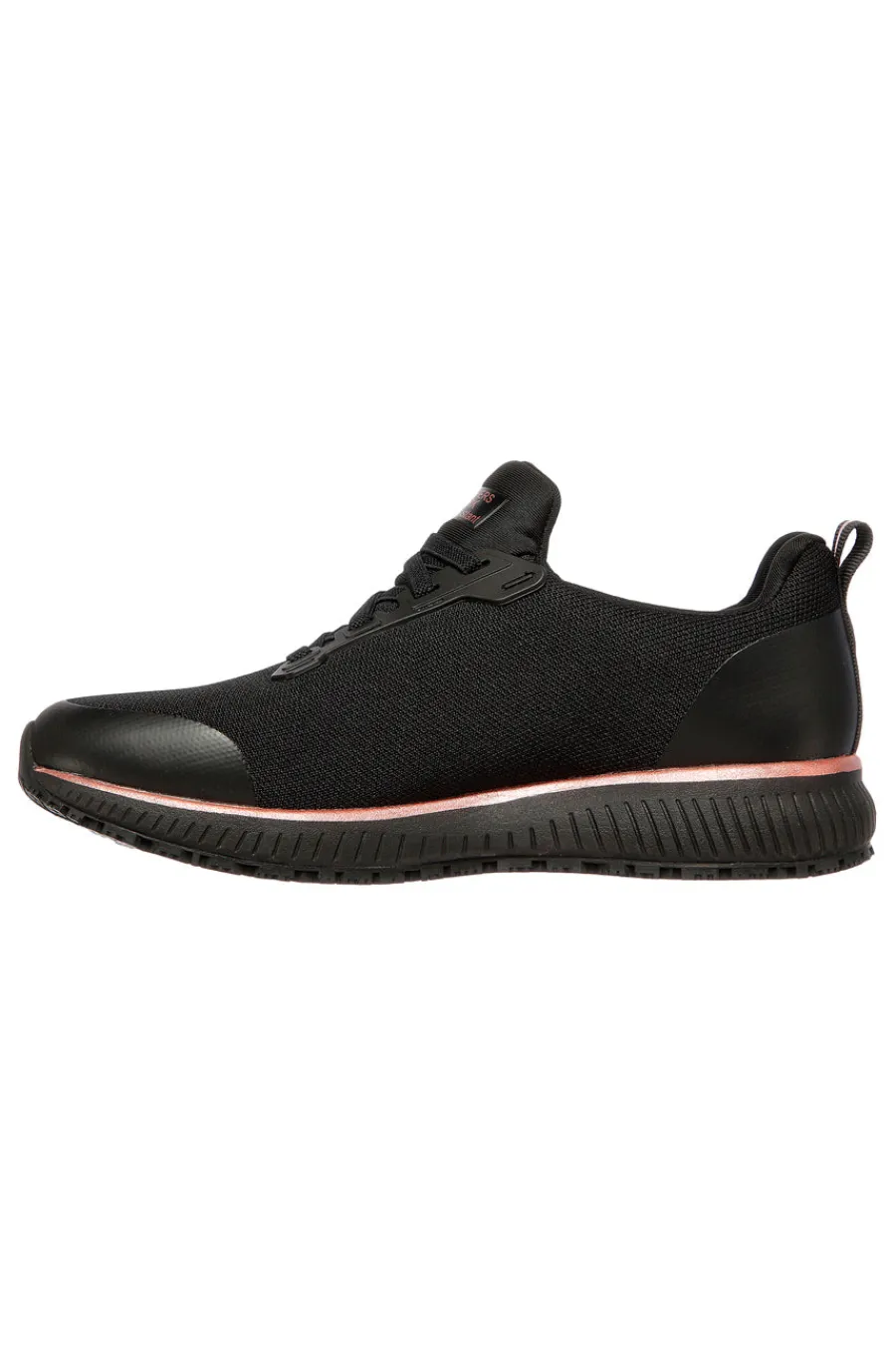 Donna SKECHERS Work: Squad SR Arbeitsschuhe in Schwarz und Pink