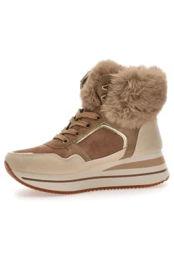 Donna LAURA BIAGIOTTI Sneakers alte con inserti in eco pelliccia 9257