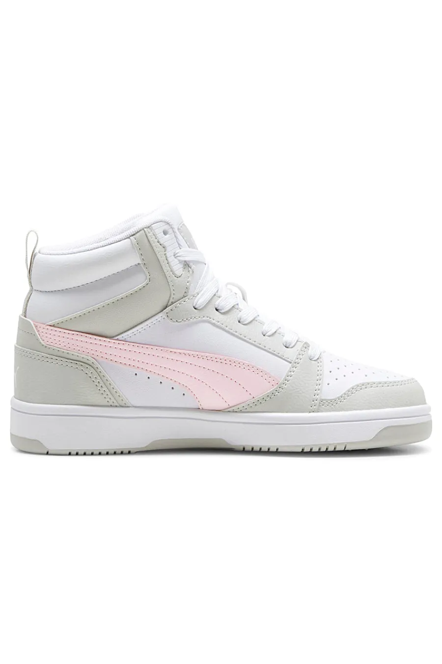 PUMA SNEAKERS ALTE BIANCHE CON DETTAGLI ROSA REBOUND V6 MID JR Best