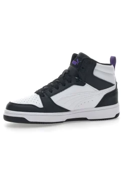 PUMA Sneakers Alte Bianche e Nere da Ragazzi Rebound V6 Mid Deep Dive JR