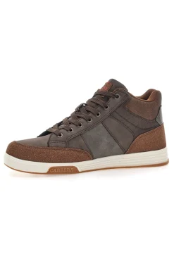 Uomo CARRERA Sneakers alte marroni con dettagli in tessuto CAM233034867