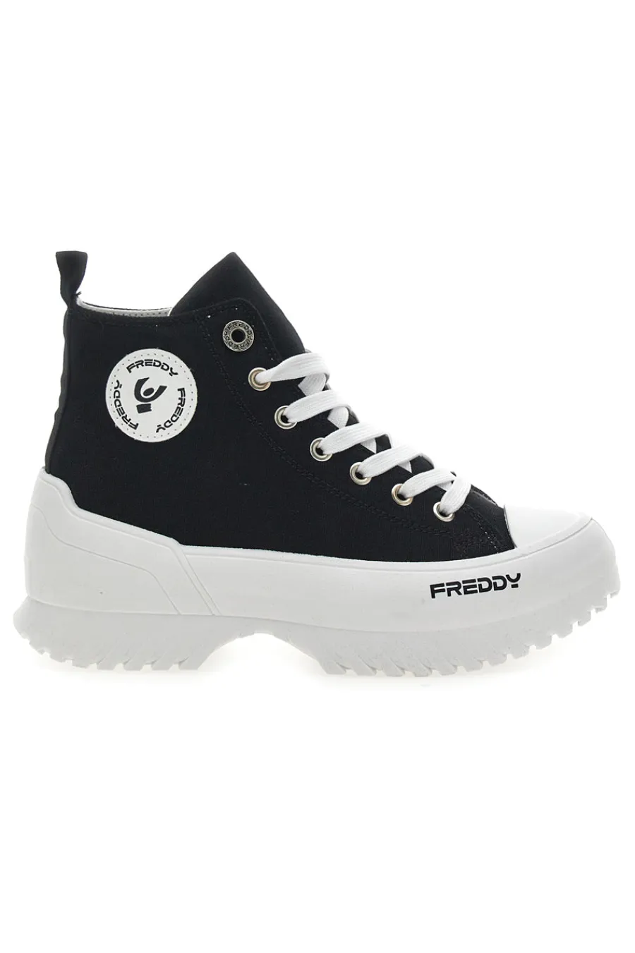 FREDDY Sneakers Alte Nere con Platform Bianco FY7602 NERO Sale