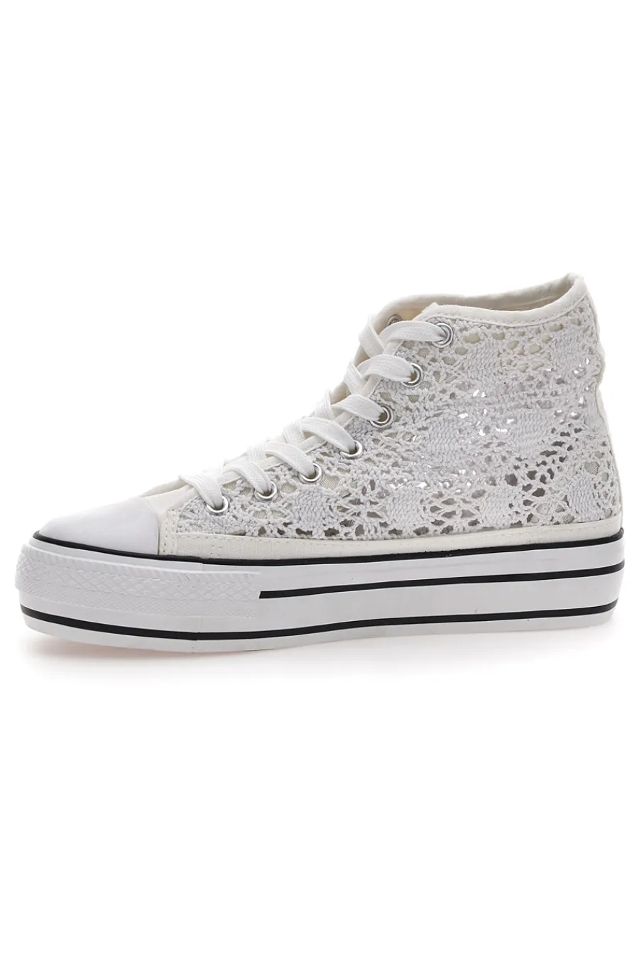ENERGY Sneakers Alte Pizzo Bianche 110 Discount