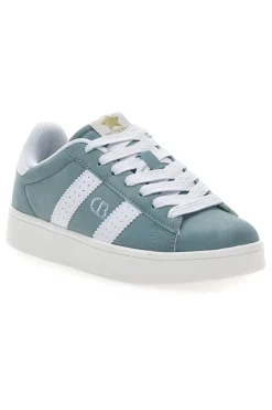 COTTON BELT Sneakers Azzurre con Bande Laterali Bianche CAMP NYC SD Best