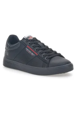 Uomo COTTON BELT Sneakers Basse Nere Player Lth