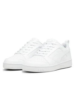 Uomo PUMA Sneakers basse total white Rebound V6 Low